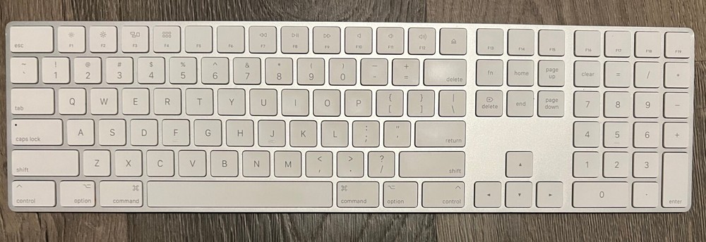 Apple Magic Wireless Keyboard Replacement White KEYCAPS KEYS (MQ052LL/A) (A1843)
