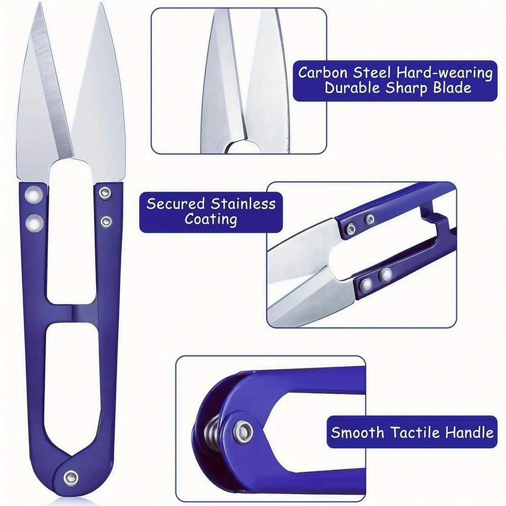 5PCS Blue Sewing Stitch Remover Kit Thread Suture Tear Machine Scissors