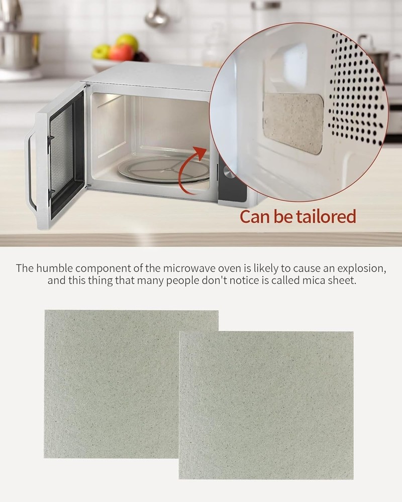2 PCS Mica Sheet for Microwave Oven Waveguide Cover Cutting Protector Replace...