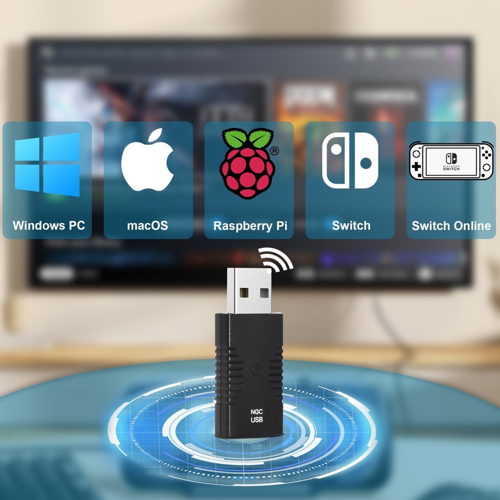 Wireless N64 Switch Controller for Switch Online NSO PC Mac Raspberry Pi Windows