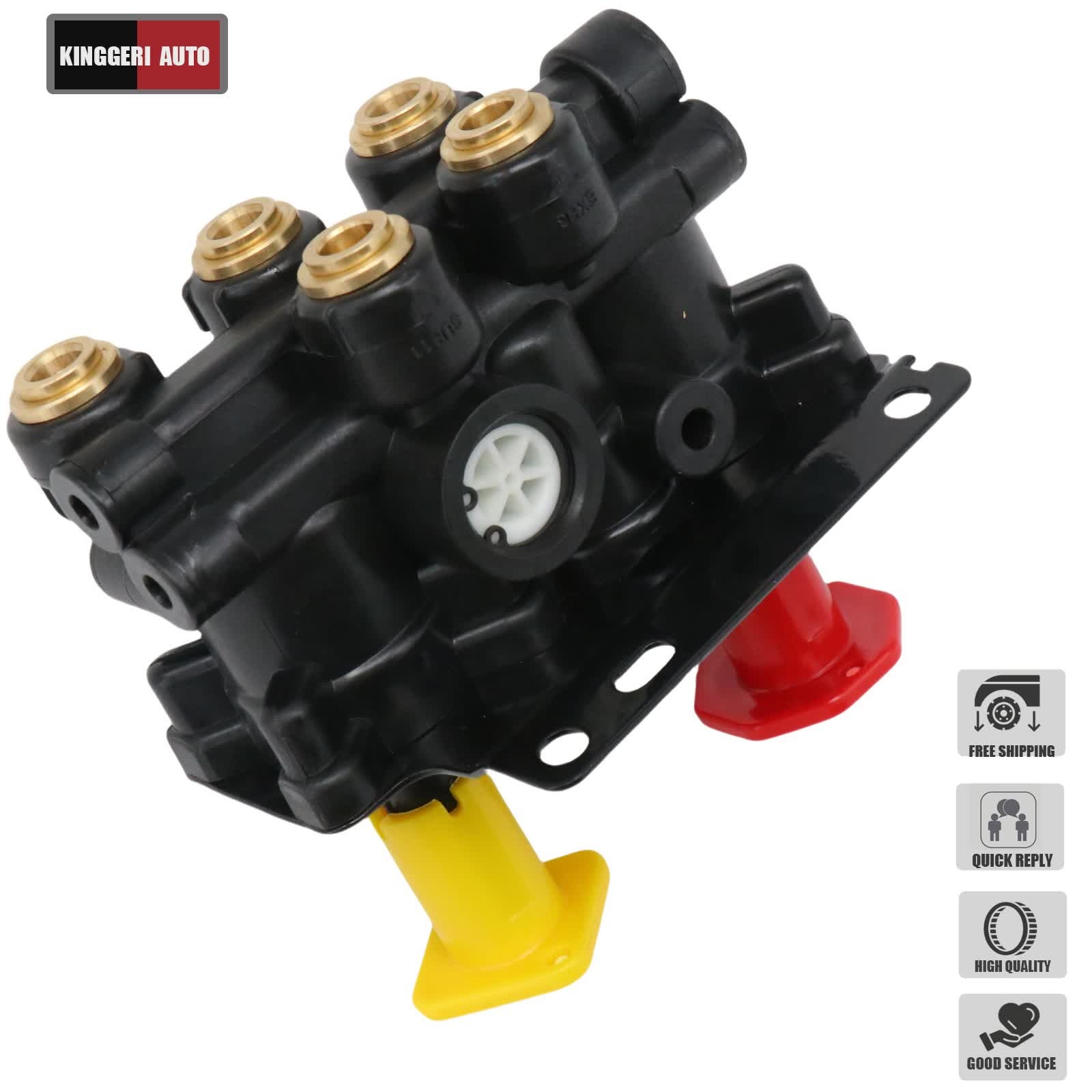 For Volvo VNL Dash Valve Dual Park Brake With 5 Ports 24340522 21315044 K035691