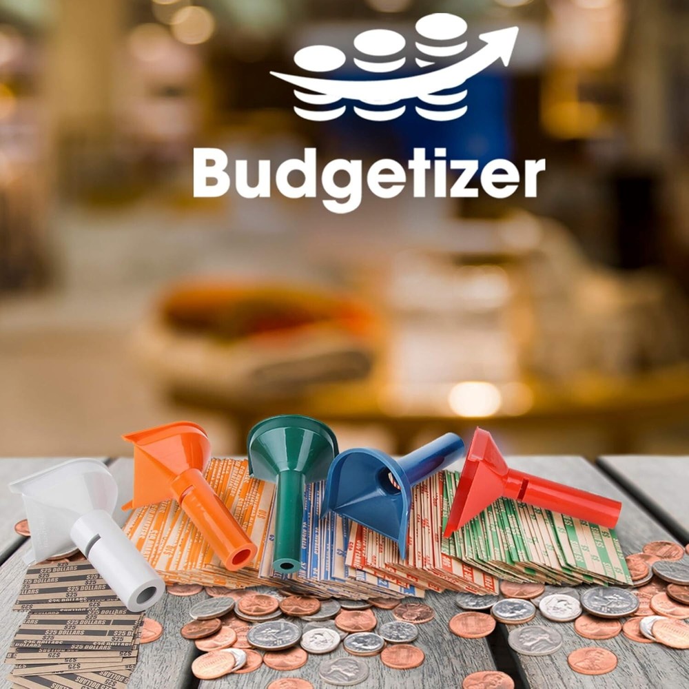 Effortless Coin Sorting Set: 5 Tubes & 110 Color-Coded Coin Wrapper Rolls