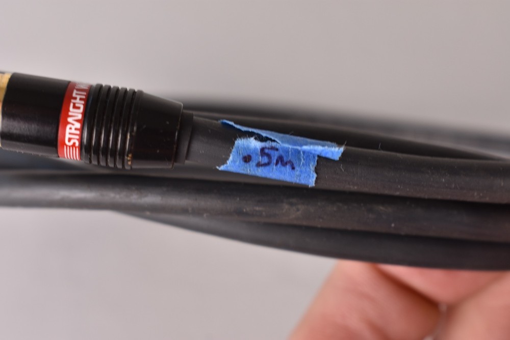 .5m Pair RCA Straight Wire Symphony Audio Interconnect Cables