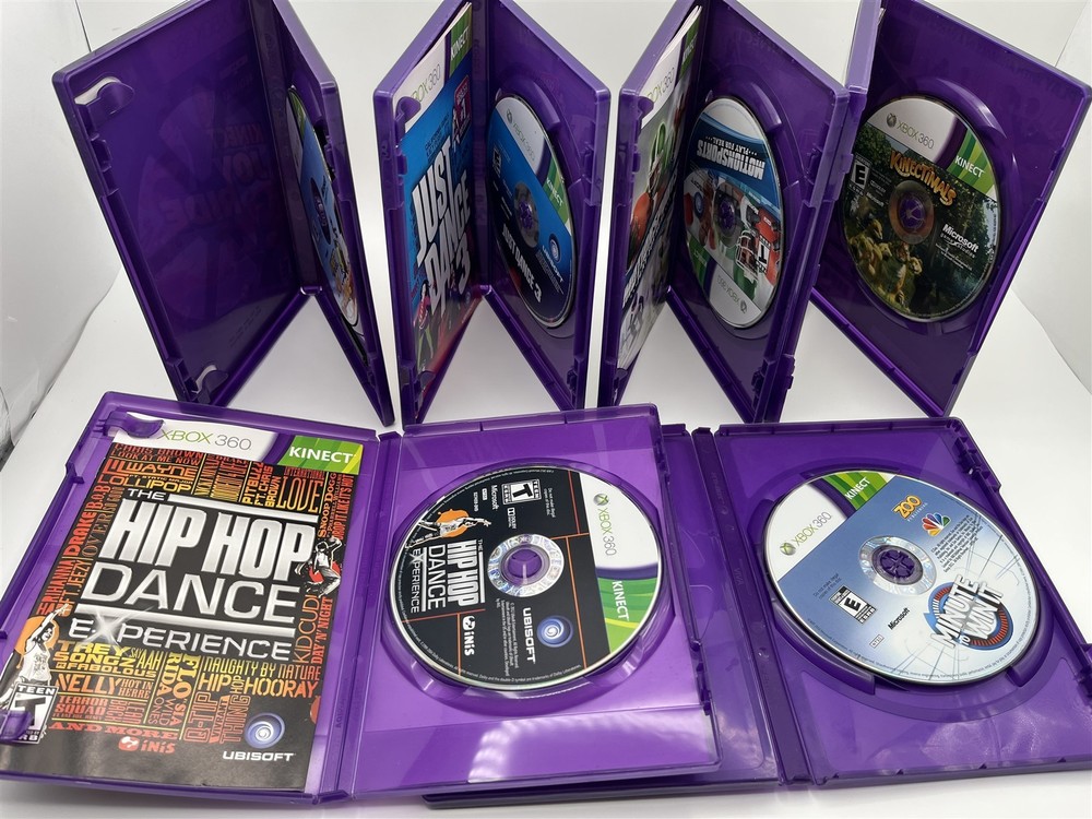 Microsoft Xbox 360 Kinect Sensor Bar with 12 Starter Fun Game Bundle -Tested