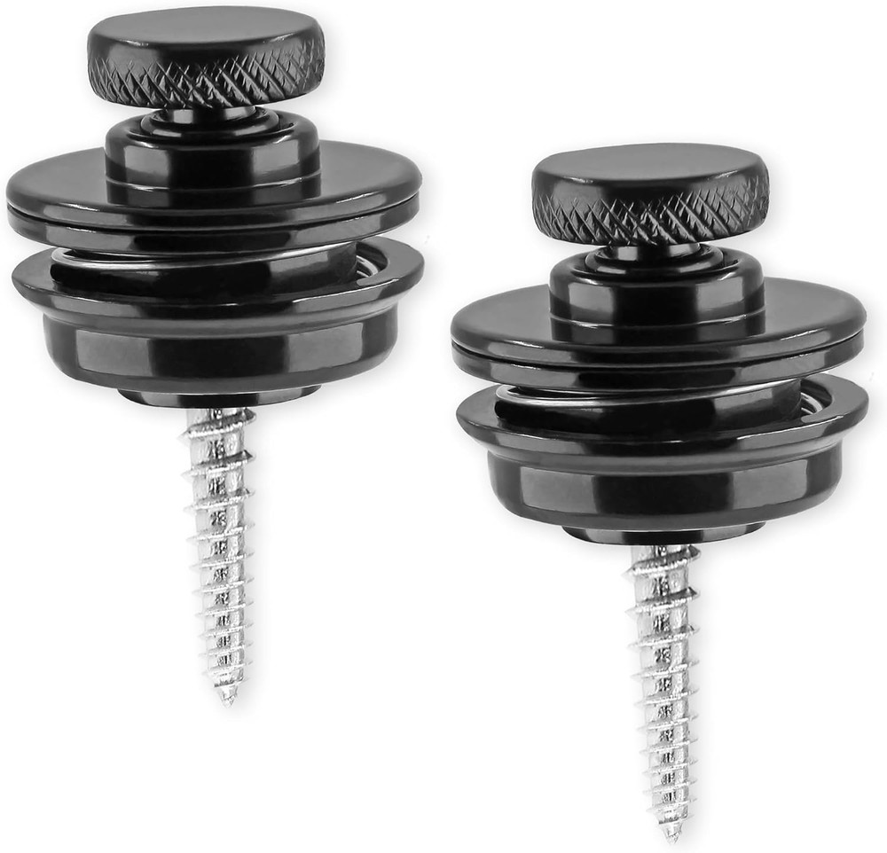 2Pcs - Guitar Strap Lock, Button Quick Install/Release Strap Lock, Guitar Strap
