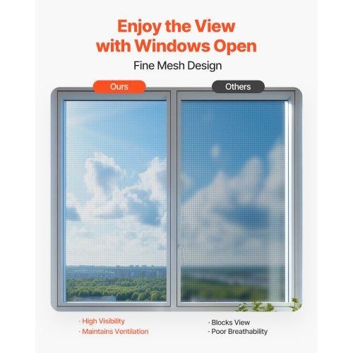 Window Screen Replacement 100 ft 48 in Window Screen Mesh DIY Adjustable