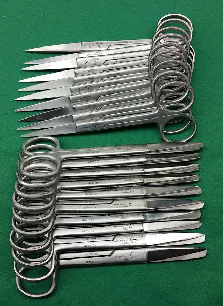 10 O.R Dressing OPERATING Scissors SHARP/SHARP & S/B 5.5" ROUND PATTERN SURGICAL