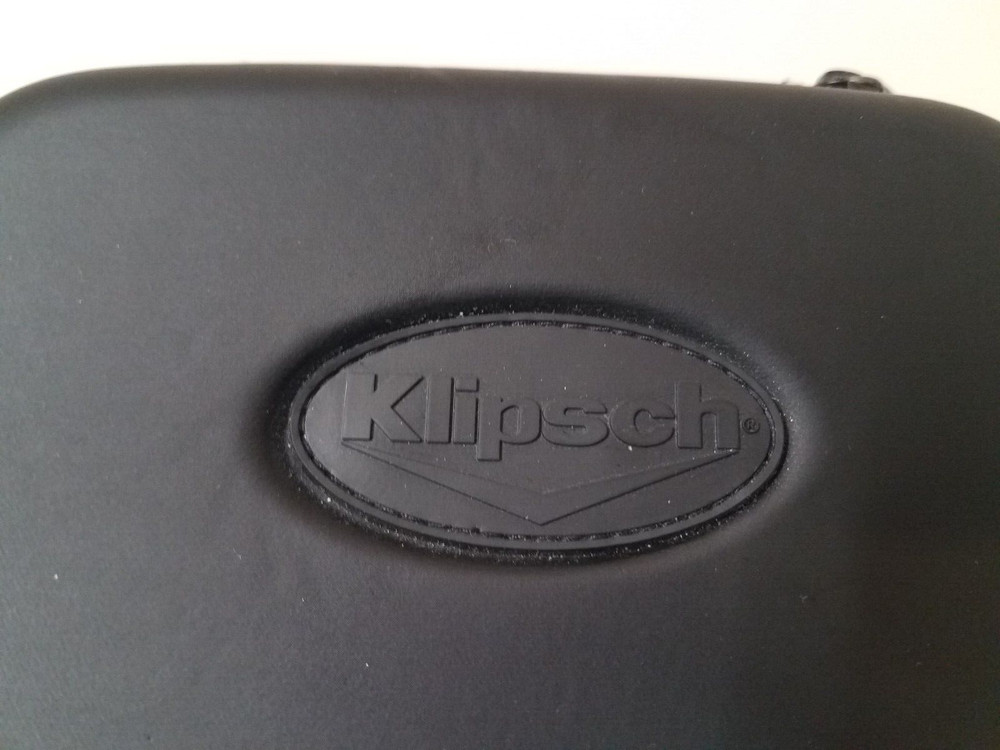 Klipsch Black Carrying Case Soft Shell Pouch with Zipper