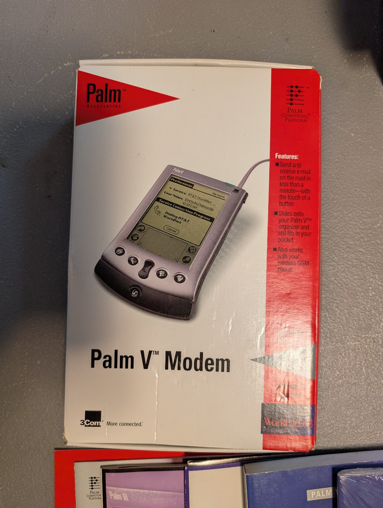 Palm V Modem with accessories