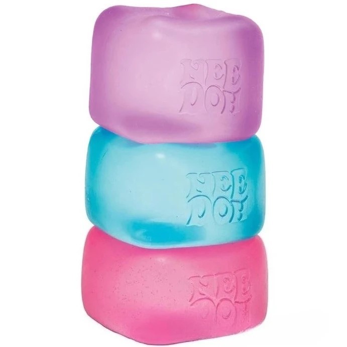 Schylling NeeDoh Nice Cube -Sensory Squeeze Toy with Super Solid Squish - 2.25"