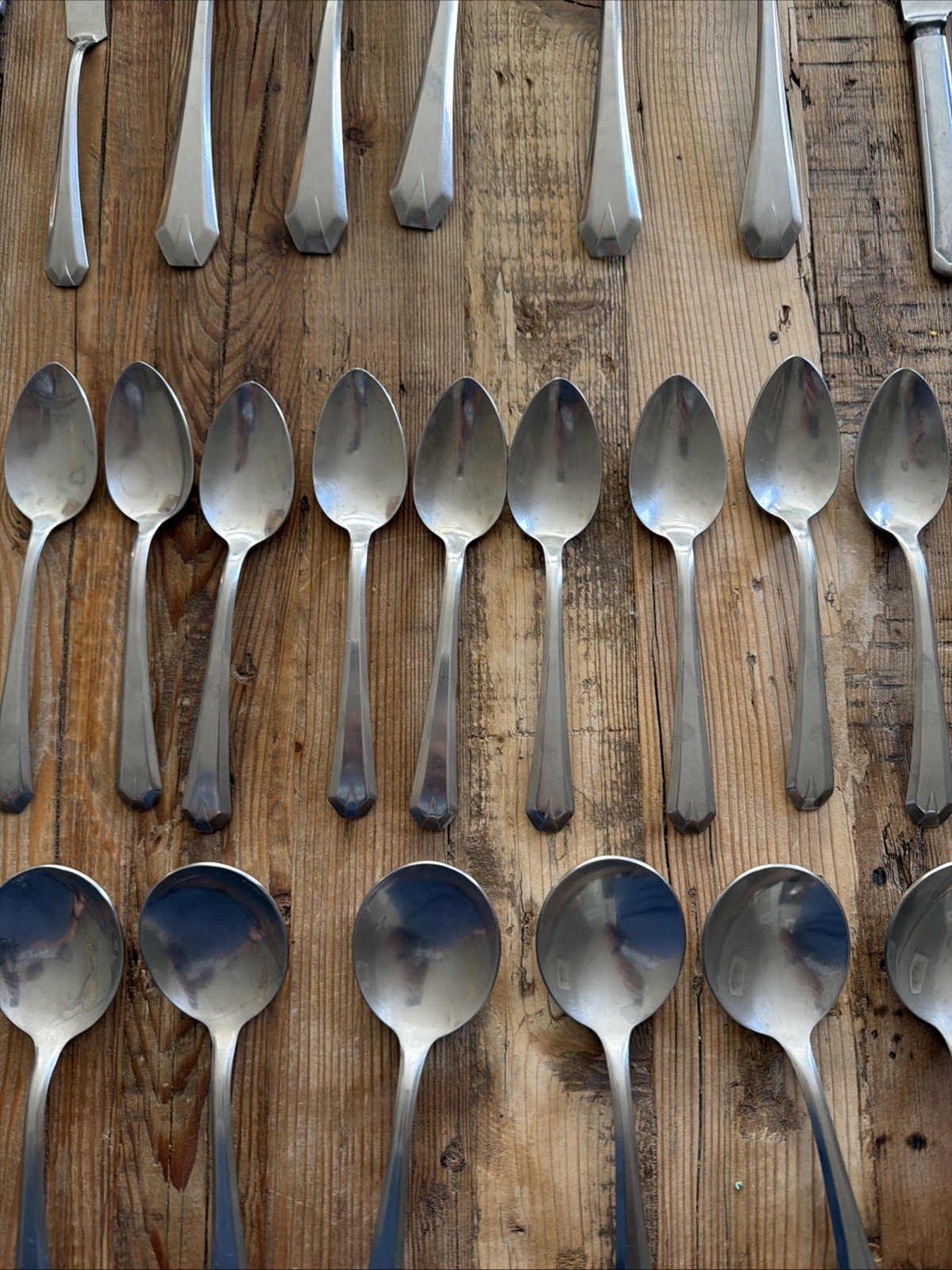 61 Pieces Royal Stainless STREAMLINE Allegheny Metal SS Flatware