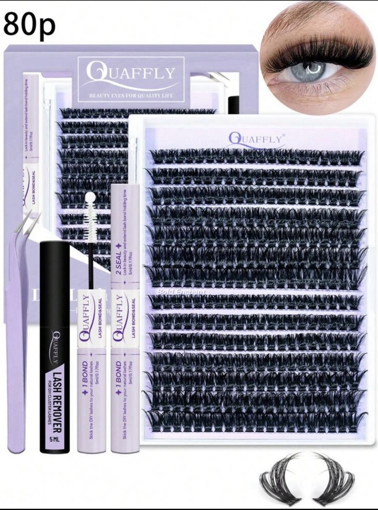 Lash Cluster Eyelash Extensions 80pcs 60D Fluffy