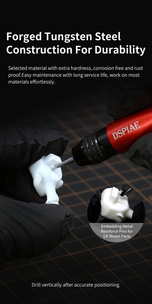 DSPIAE: Flat Core & Drill Bit Set [Option Kit 1] Photo Etch Chip Removal