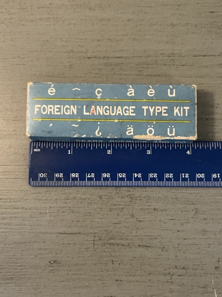 Foreign Language Type Kit for Sears Easy-Touch Typewriter Keys and Type Slugs