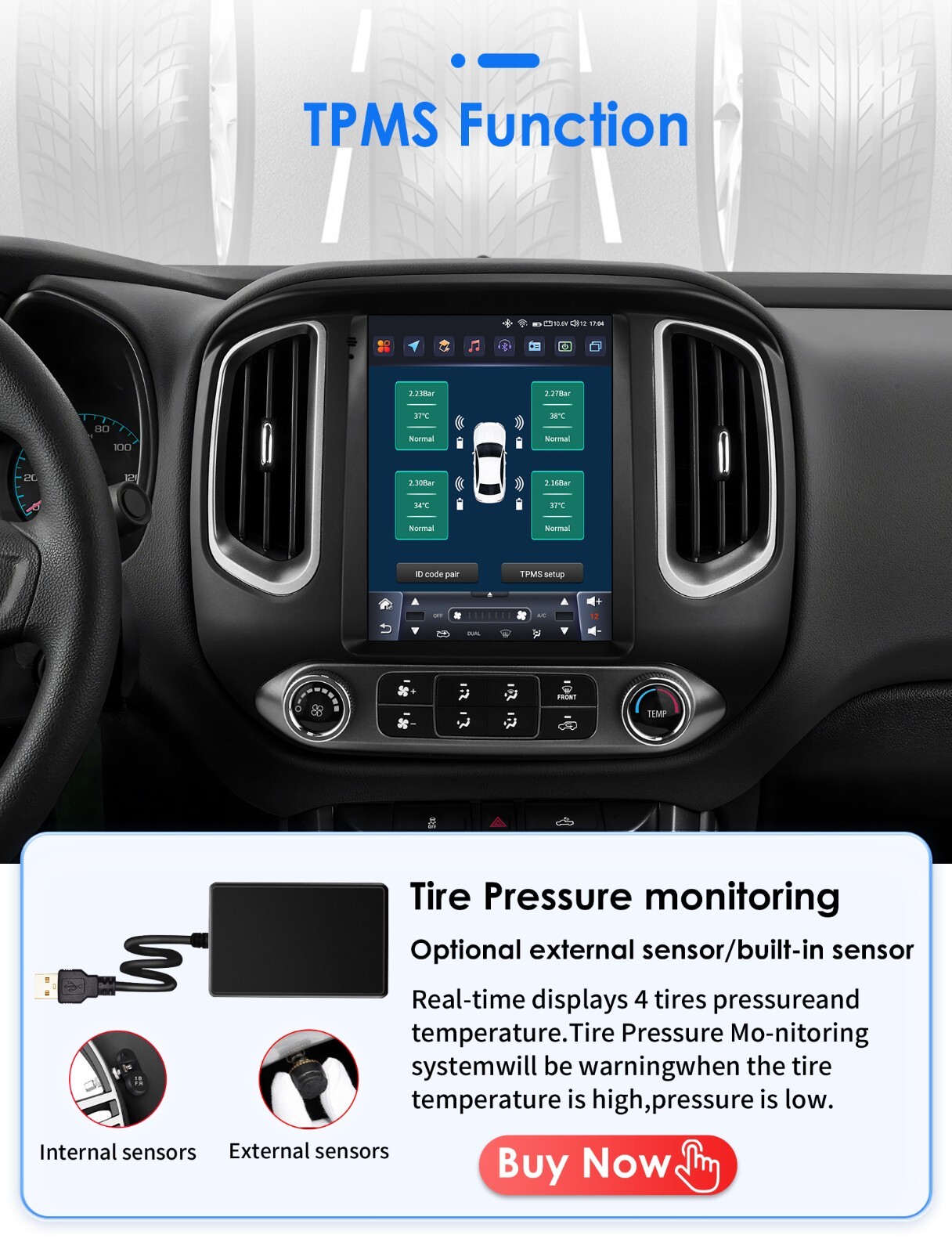 9.7" For Chevrolet Colorado GMC Canyon 15~18 Android Navigation Car GPS Stereo