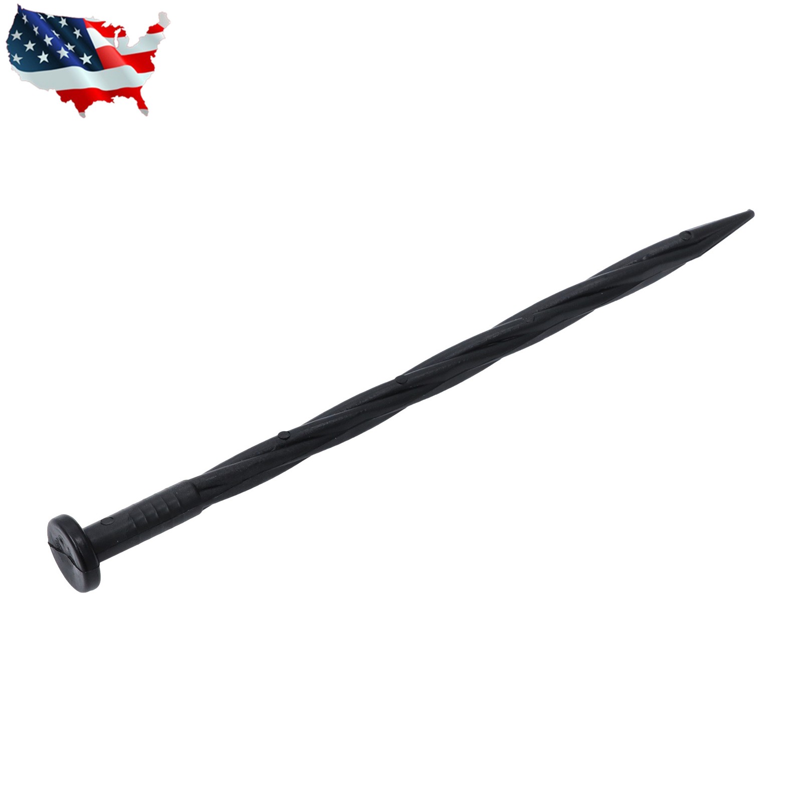 100Pcs Spiral Landscape Anchoring Spikes 8 Inch Landscaping Fabric,Edging Stakes