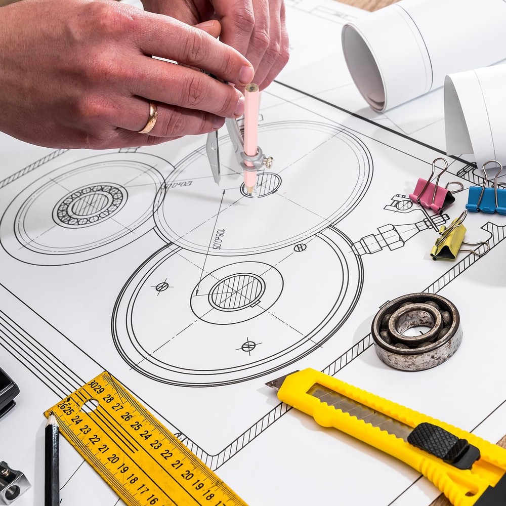Geometry Tool Set set Protractor and Compass kit with Metal Box