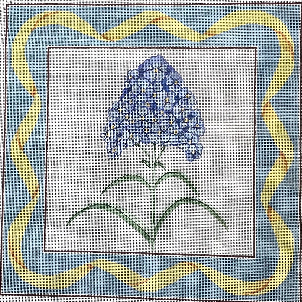 HP Needlepoint, 10-mesh, Blue Hydrangea.  Reduced!