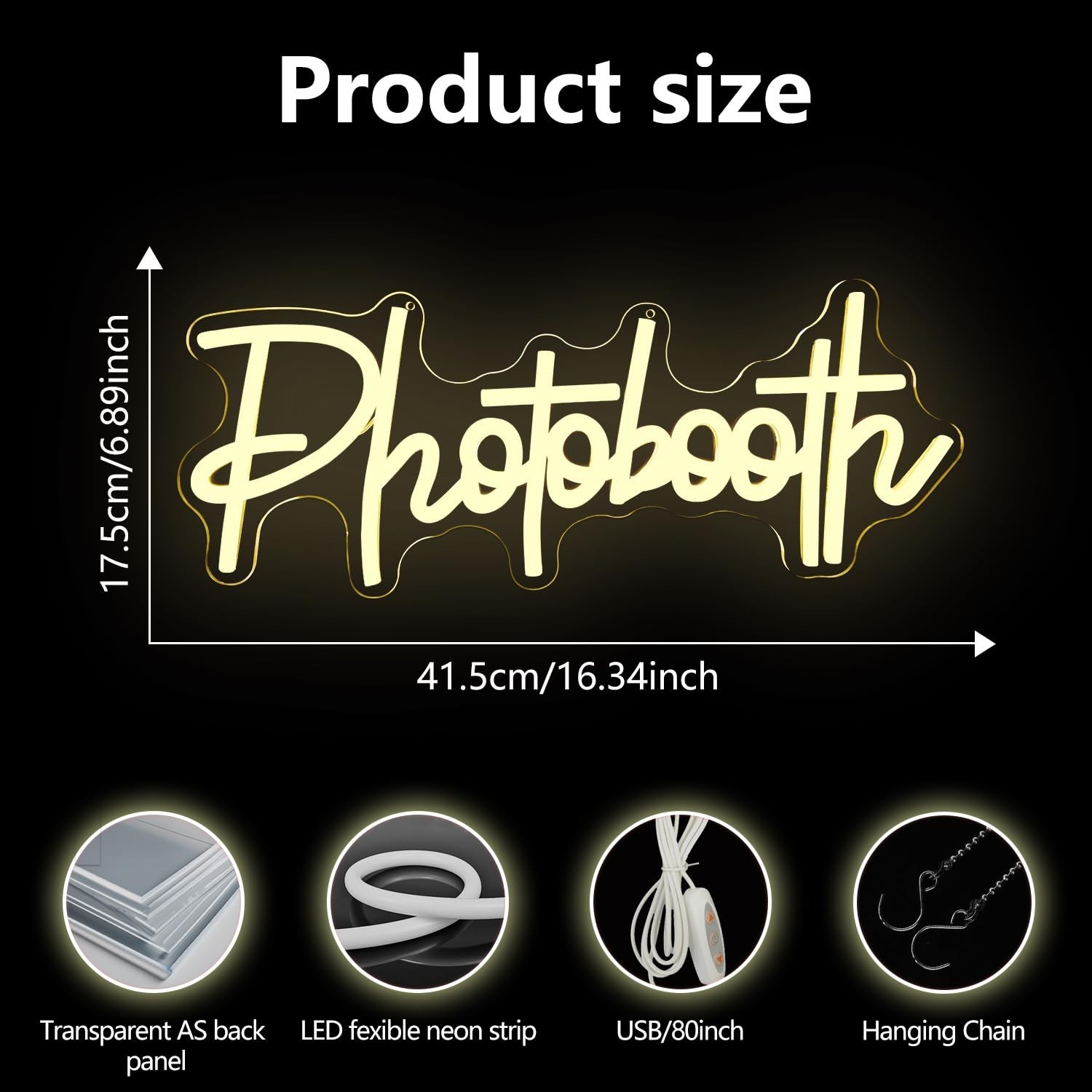 Photo Booth Neon Sign for Wall Decor Photo Booth Sign Neon Photo Booth Lights...