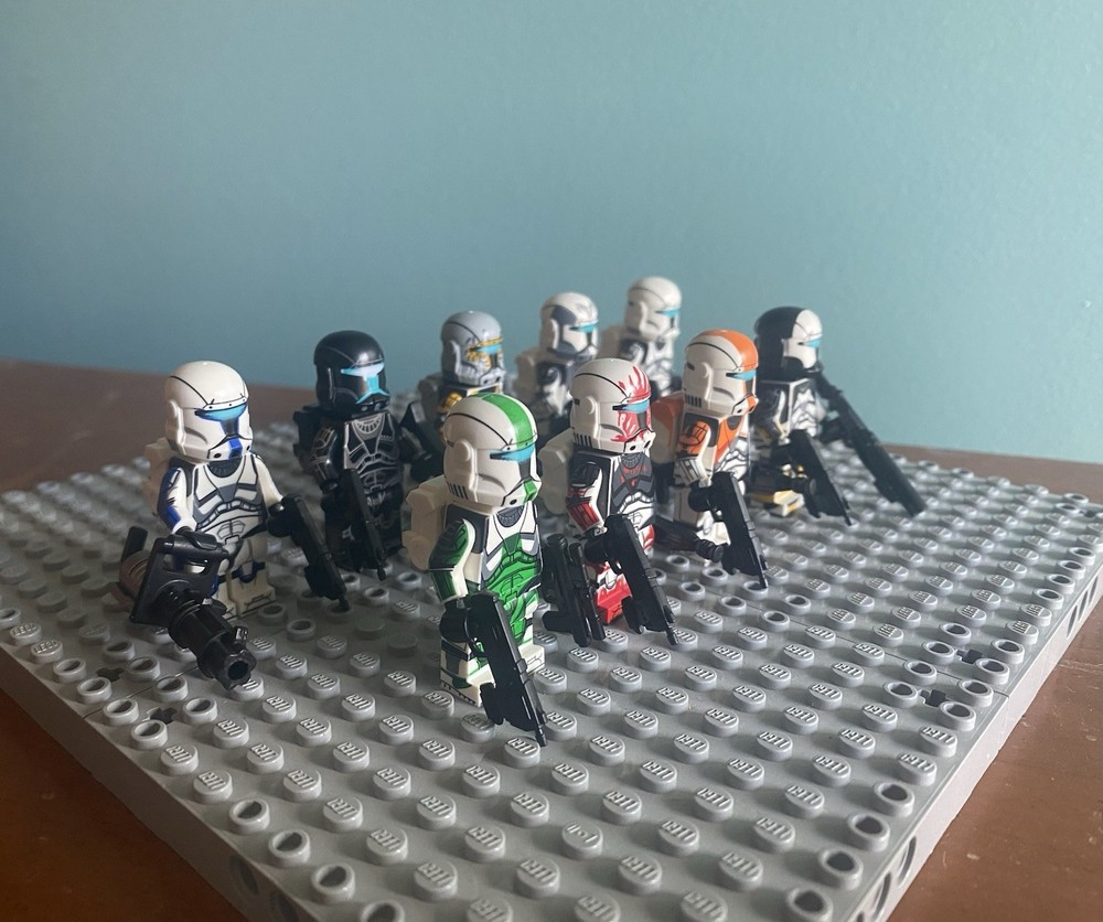CUSTOM Star Wars WOLF PACK Commando Clone Trooper