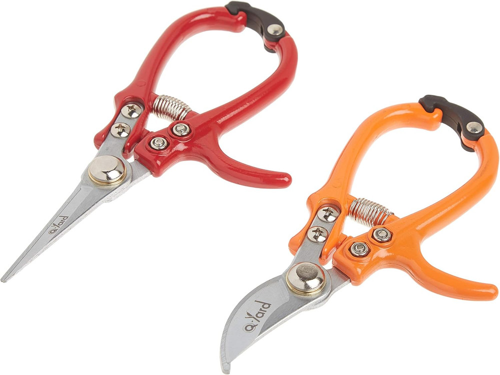 2 - Pack  Pruning Shear, Mini- Extra Sharp Garden Hand Pruners, Easier Cutting,