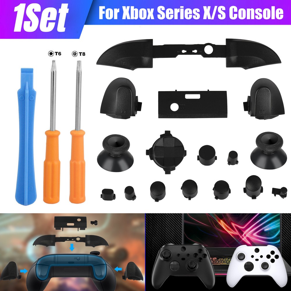 Replacement Full Set Bumper Trigger Button Dpad for Xbox Series X / S Controller