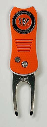 NFL Cincinnati Bengals Golf Switchblade Divot Tool Orange/White