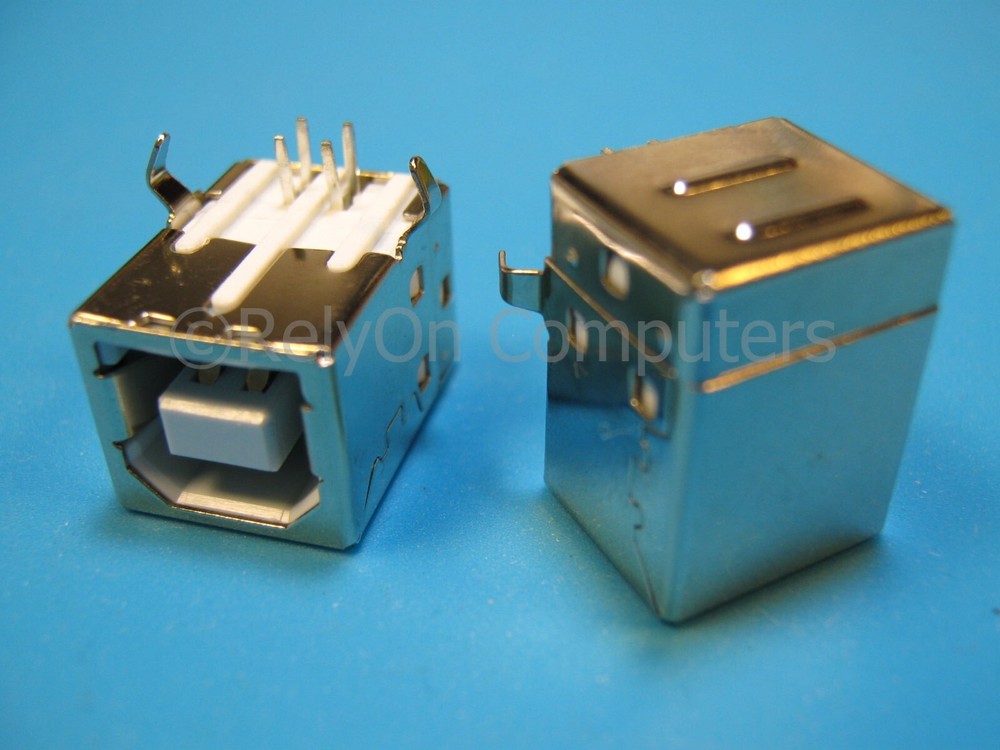 2x USB Type-B Port Connector Replacement Part for Zebra Eltron 2844 Printer PCB