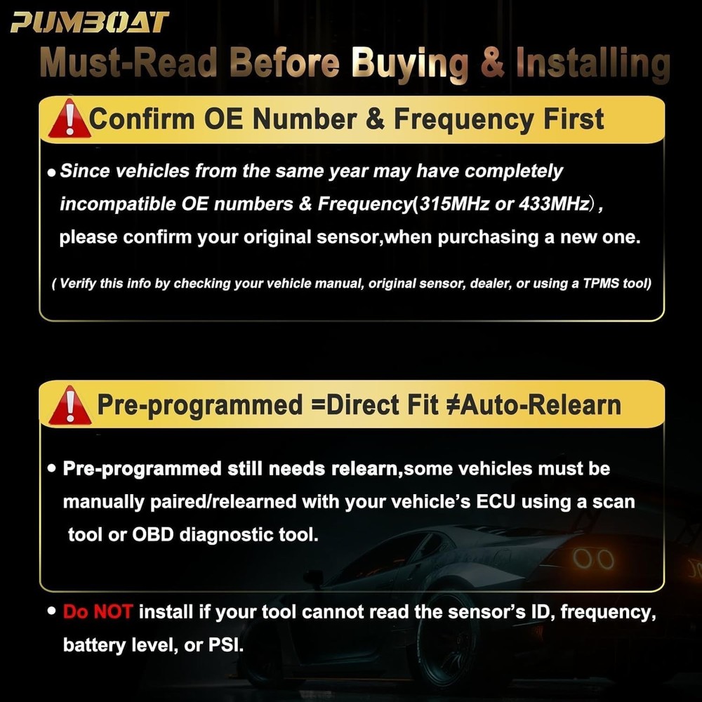 TPMS GM Pre-Programmed Tire Sensor Compatible with:➥Chevrolet Silverado 1