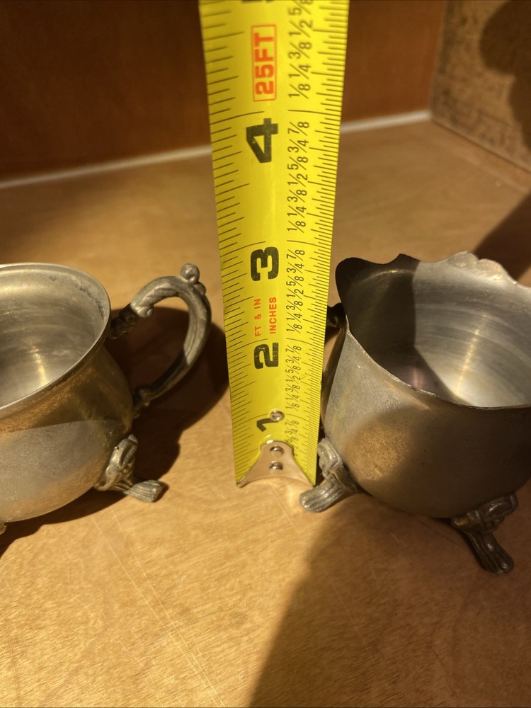 Creamer & Sugar Silver Metal UNBRANDED