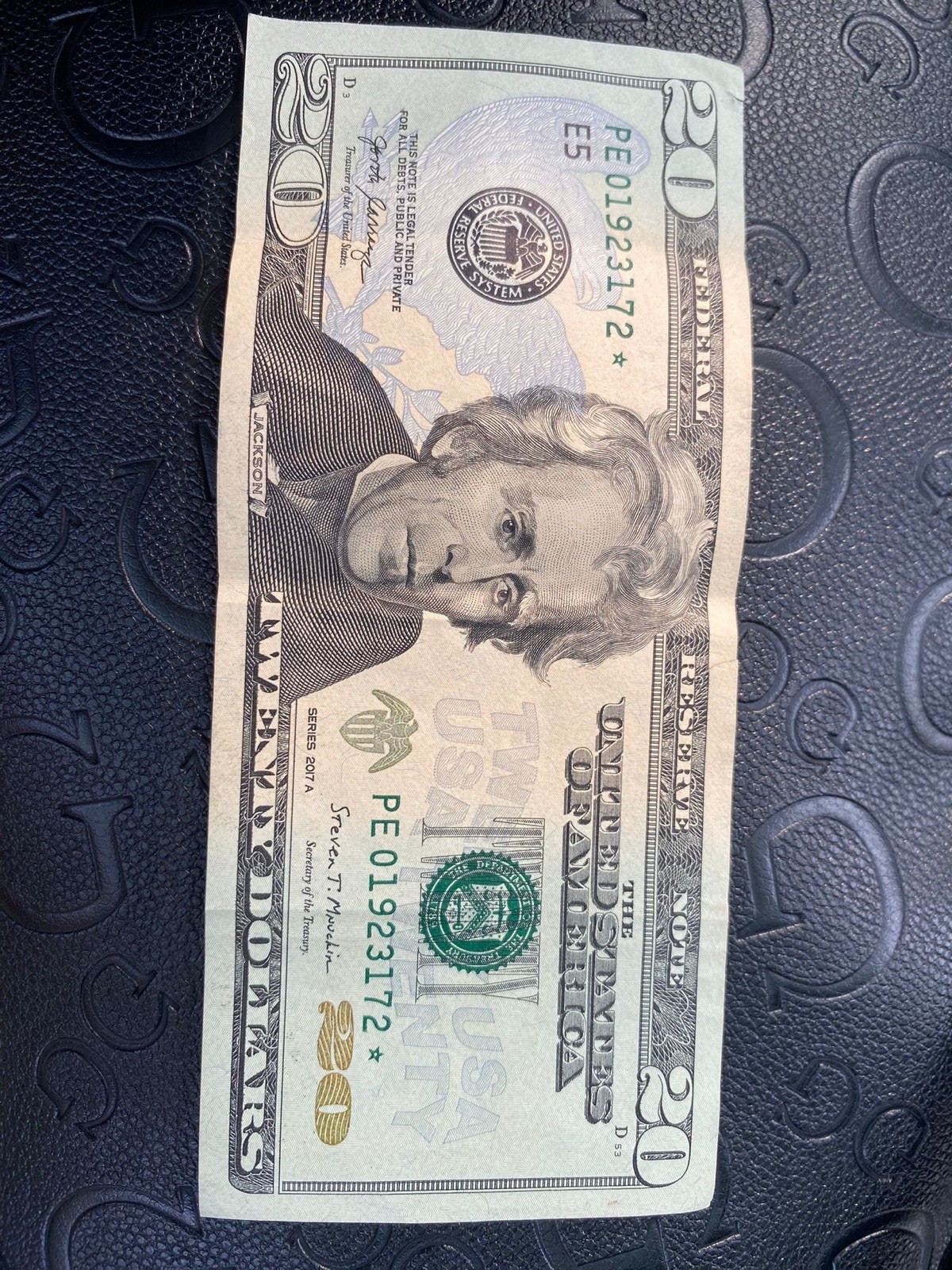 Billete De 20 Dólares Con Estrella Año 2017 Para Colección.