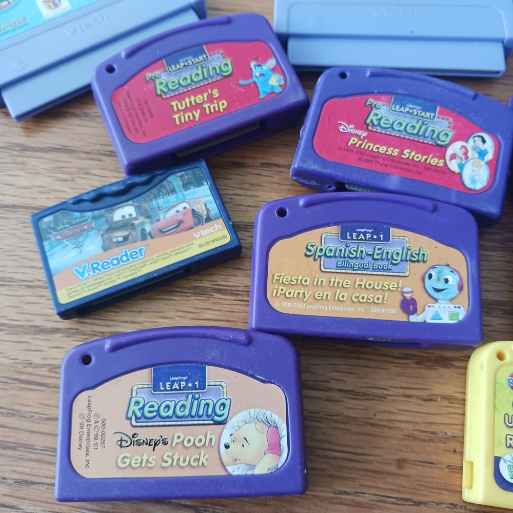 14 Leap Pad & Vtech Games Learning Cartridges PS2 8MB - Untested