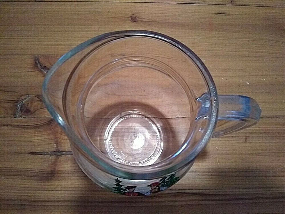 GERMAN BLACK FOREST CLEAR GLASS MINI PITCHER
