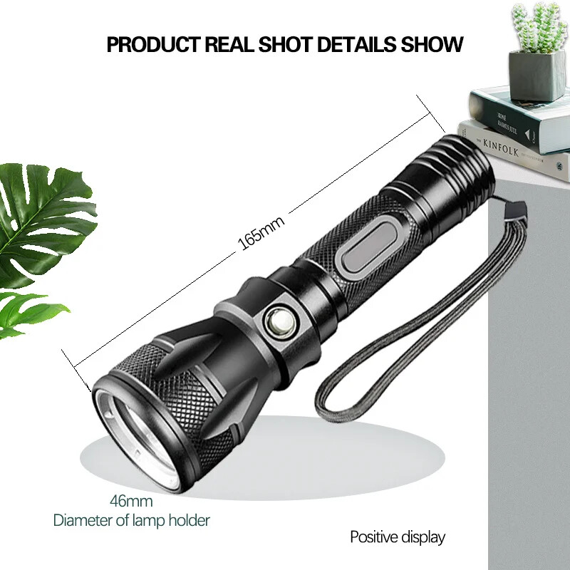 200000LM Scuba Diving Light Underwater LED Flashlight Dive Camping Lanterna US