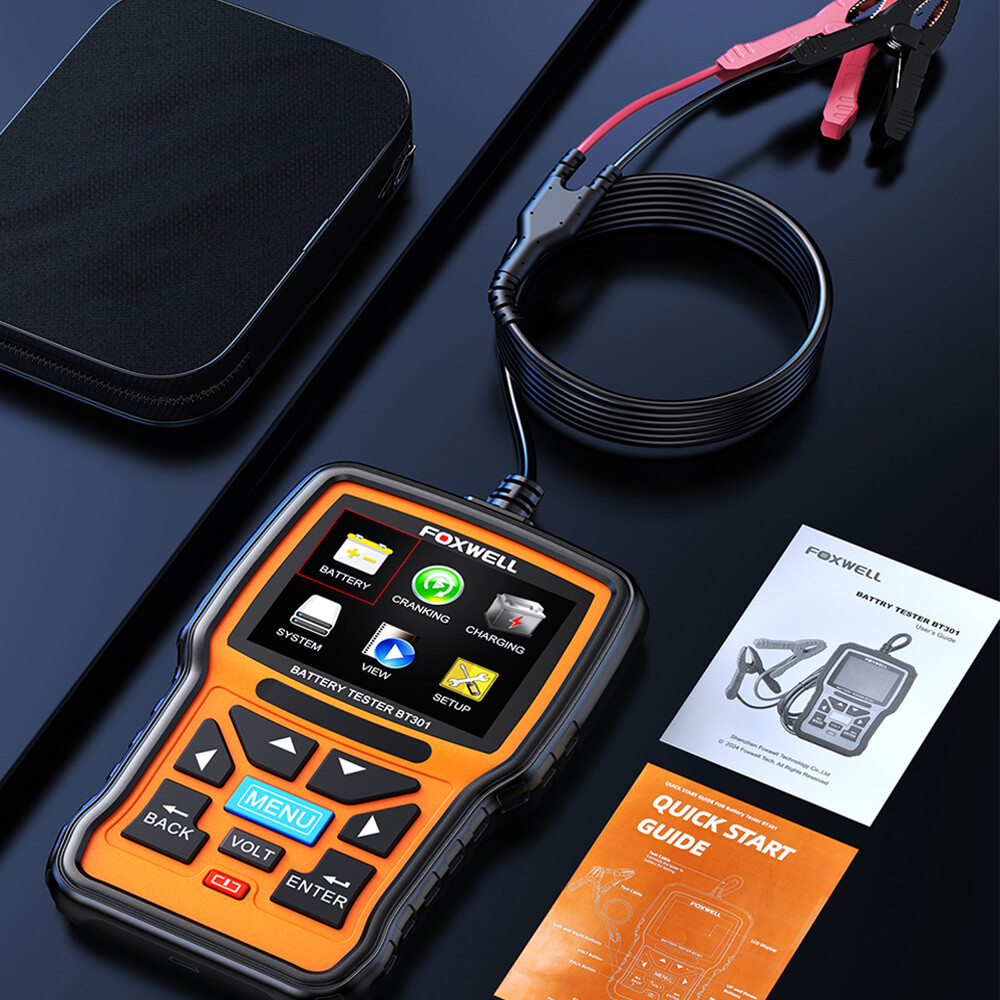 FOXWELL BT301 Auto Battery Tester Electrical System Diagnostic & Analysis Tool