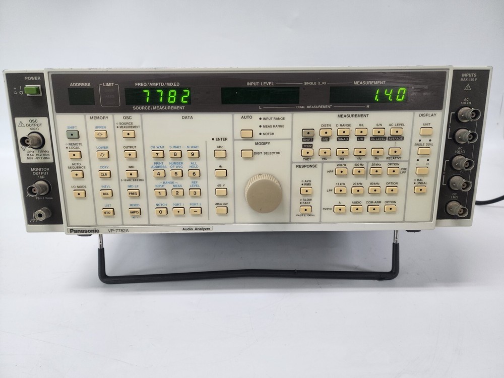 Panasonic VP-7782A Audio Analyzer, 2-channel