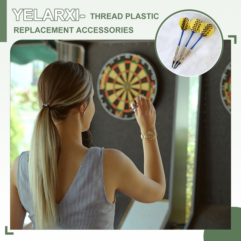 Plastic Dart Tips, 2BA Thread Soft Tip Dart Accessories 50 Pack & Blue