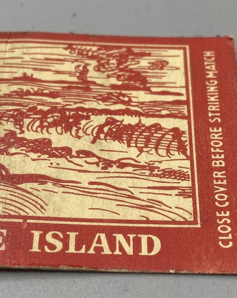 WW2 United States Army Lest We Forget Wake Island Wartime Match Case