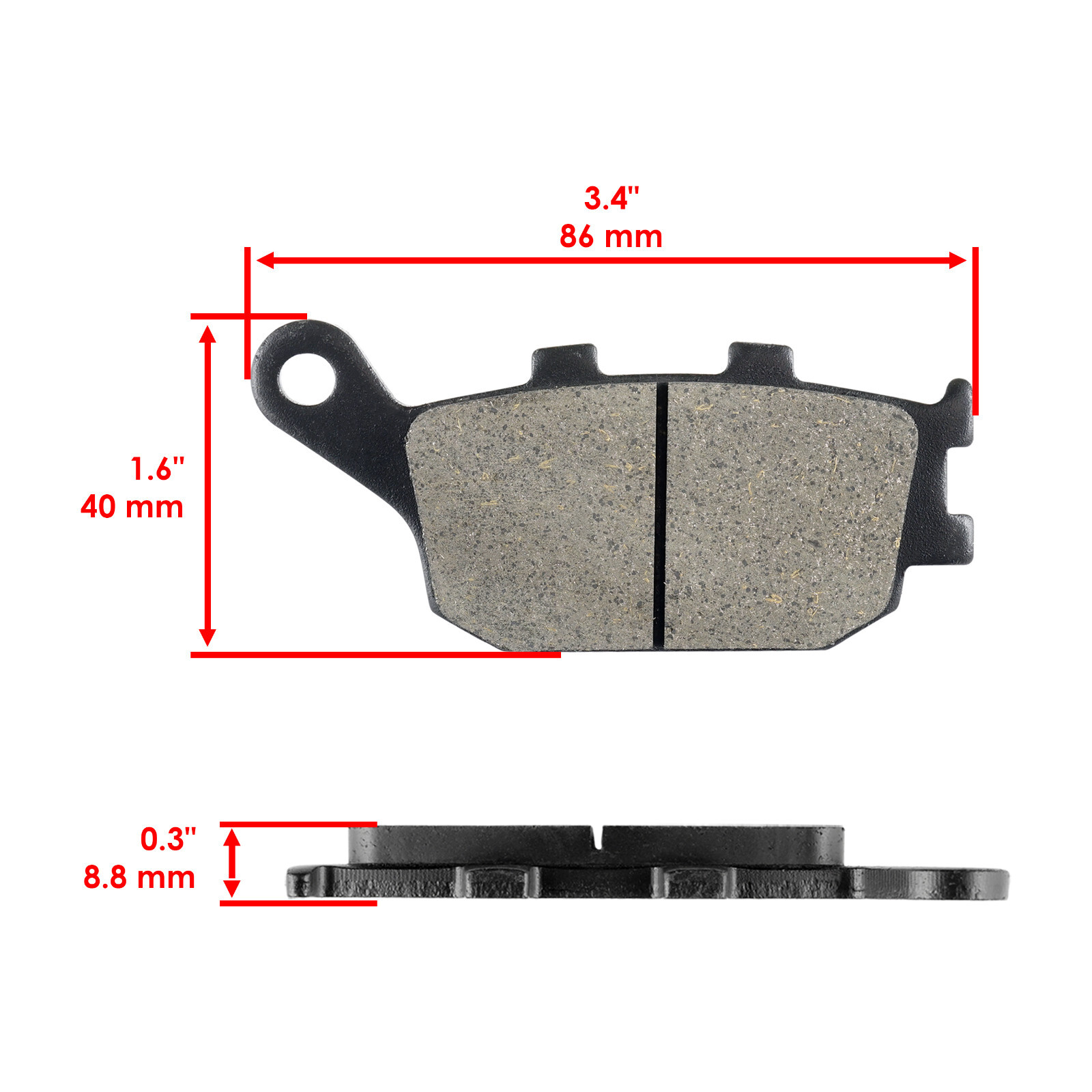 Front Rear Brake Pads for Honda VTX1300S VTX1300C VTX1300R VTX1300T 2003-2009