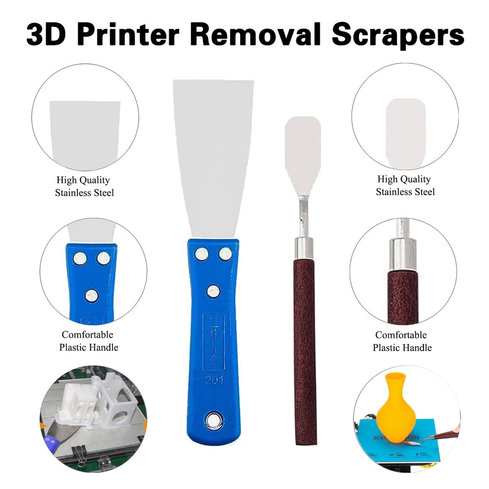 23Pcs 3D Printer Tool Kit, 3D Printer Accessories Removal Tools Includes Nozz...