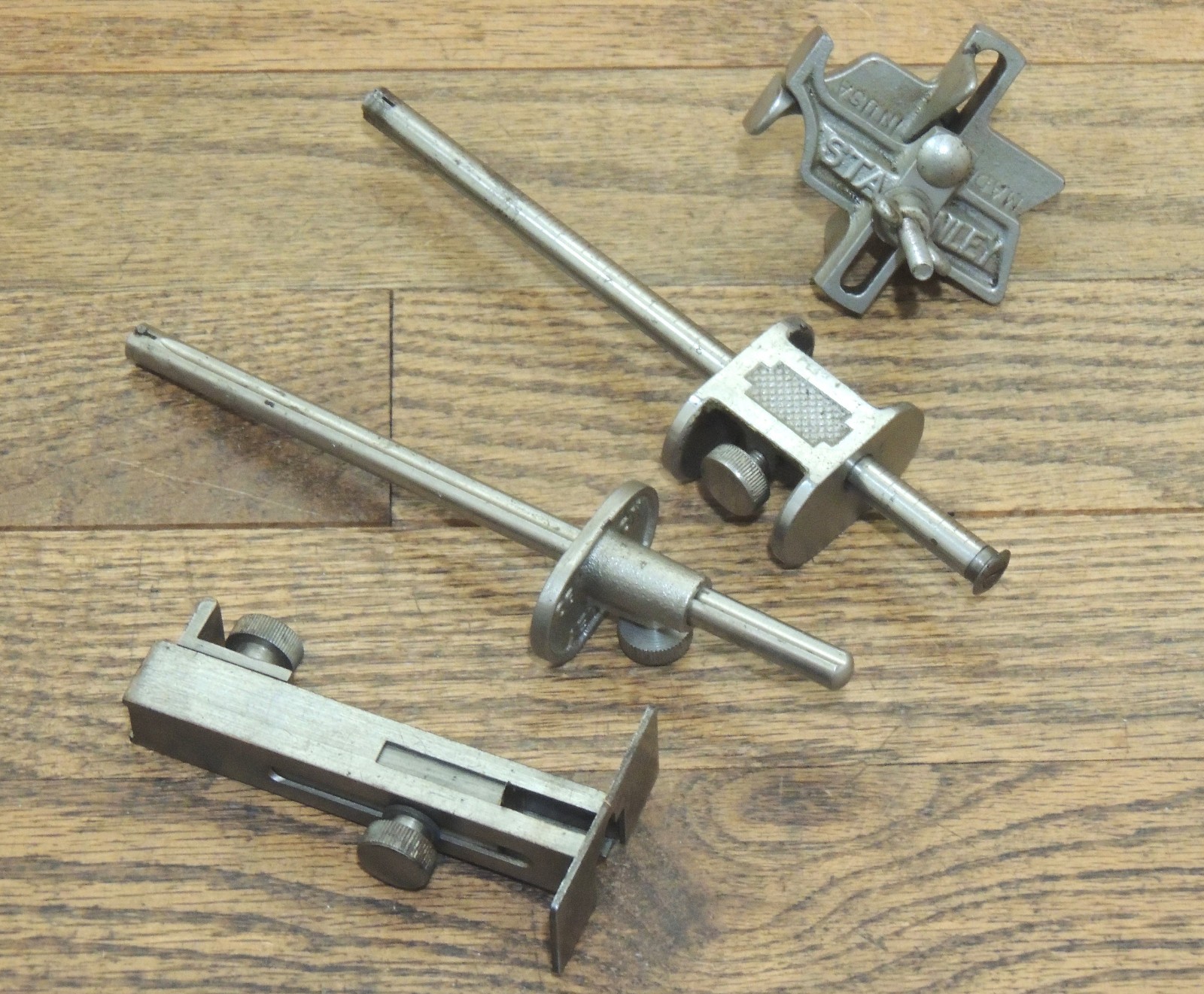 ASSORTED STANLEY GAUGE LOT-49-90-93-97-ANTIQUE HAND TOOL