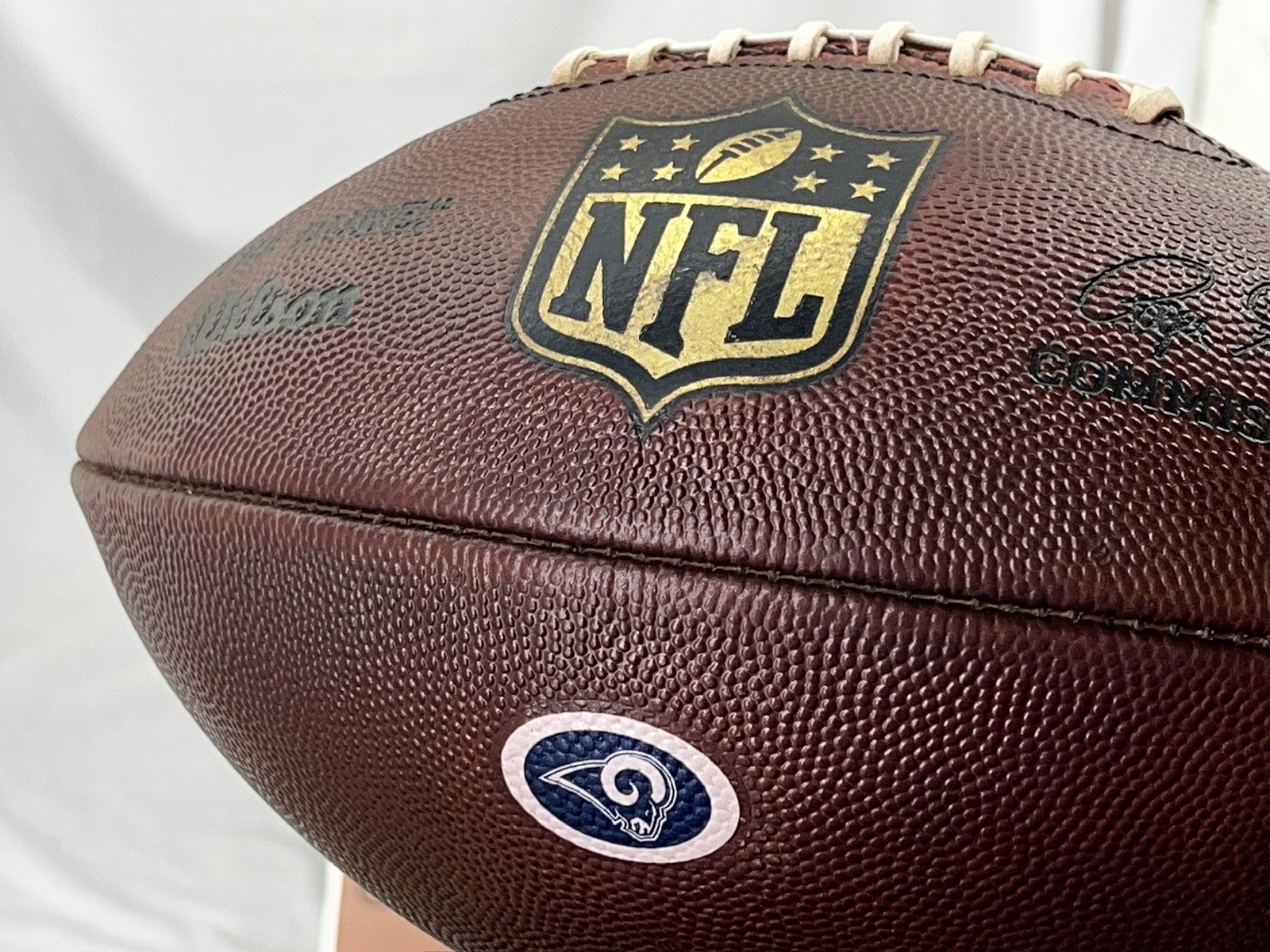 RAMS LOGO - NFL "The Duke" Wilson Football - Game Ball - Prepped & Conditioned