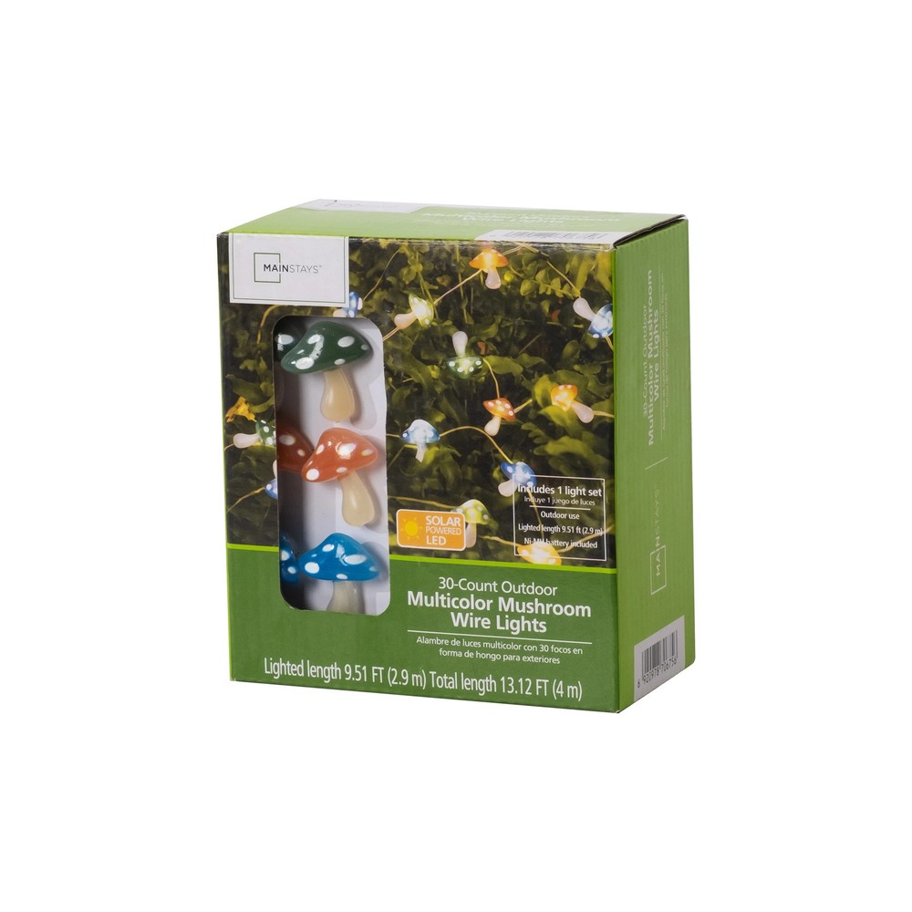 Solar 30 Count Mushroom Light