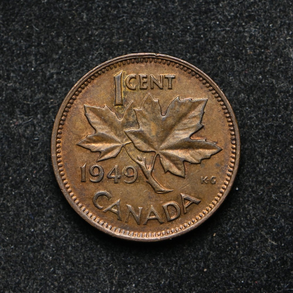 1949 Canada One Cent AU++ (bb17122)