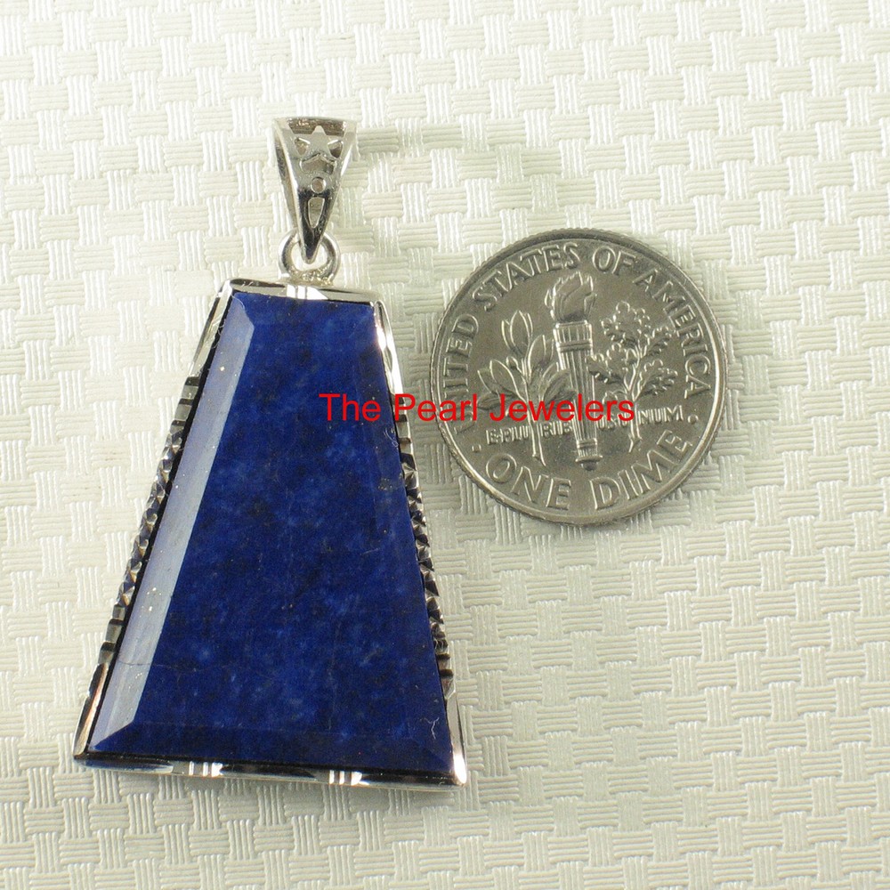 Blue Lapis Trapezoid Pendant