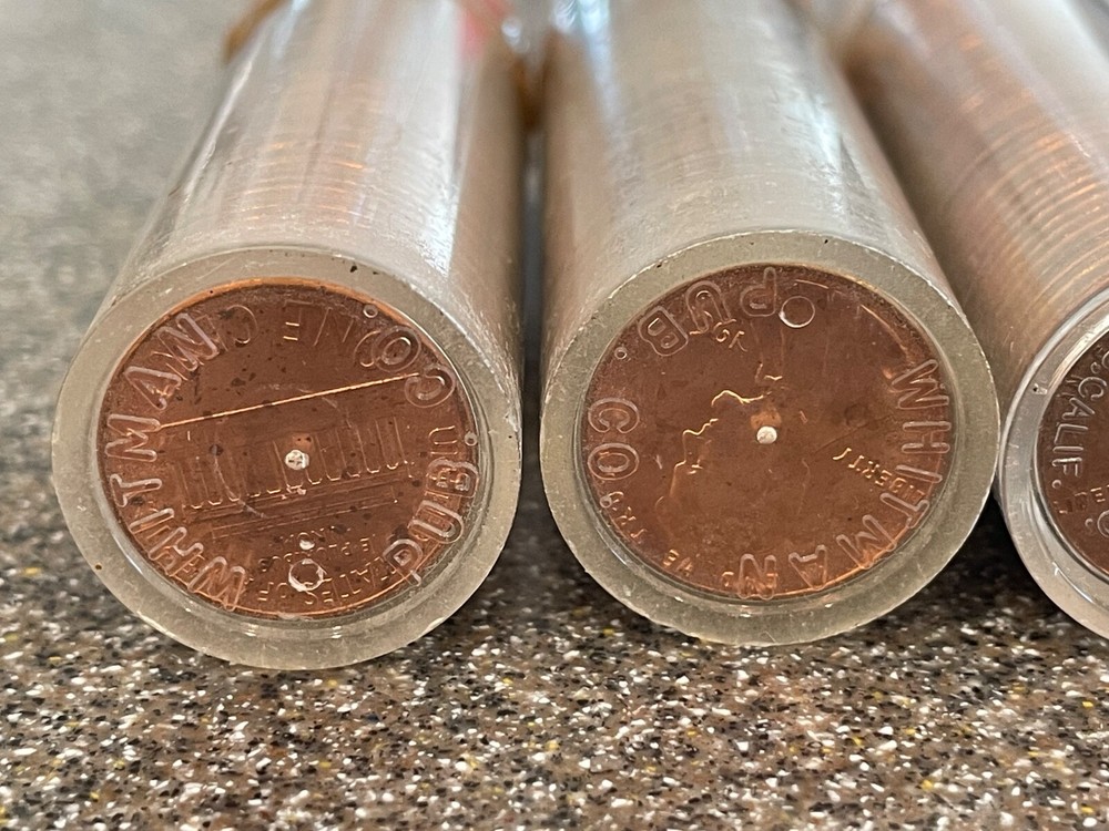 9- Original Gem BU Penny Nickel Rolls