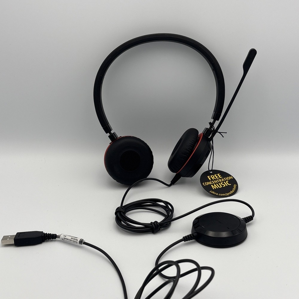 Jabra Evolve 20 Stereo Headset - Black (HSC016)