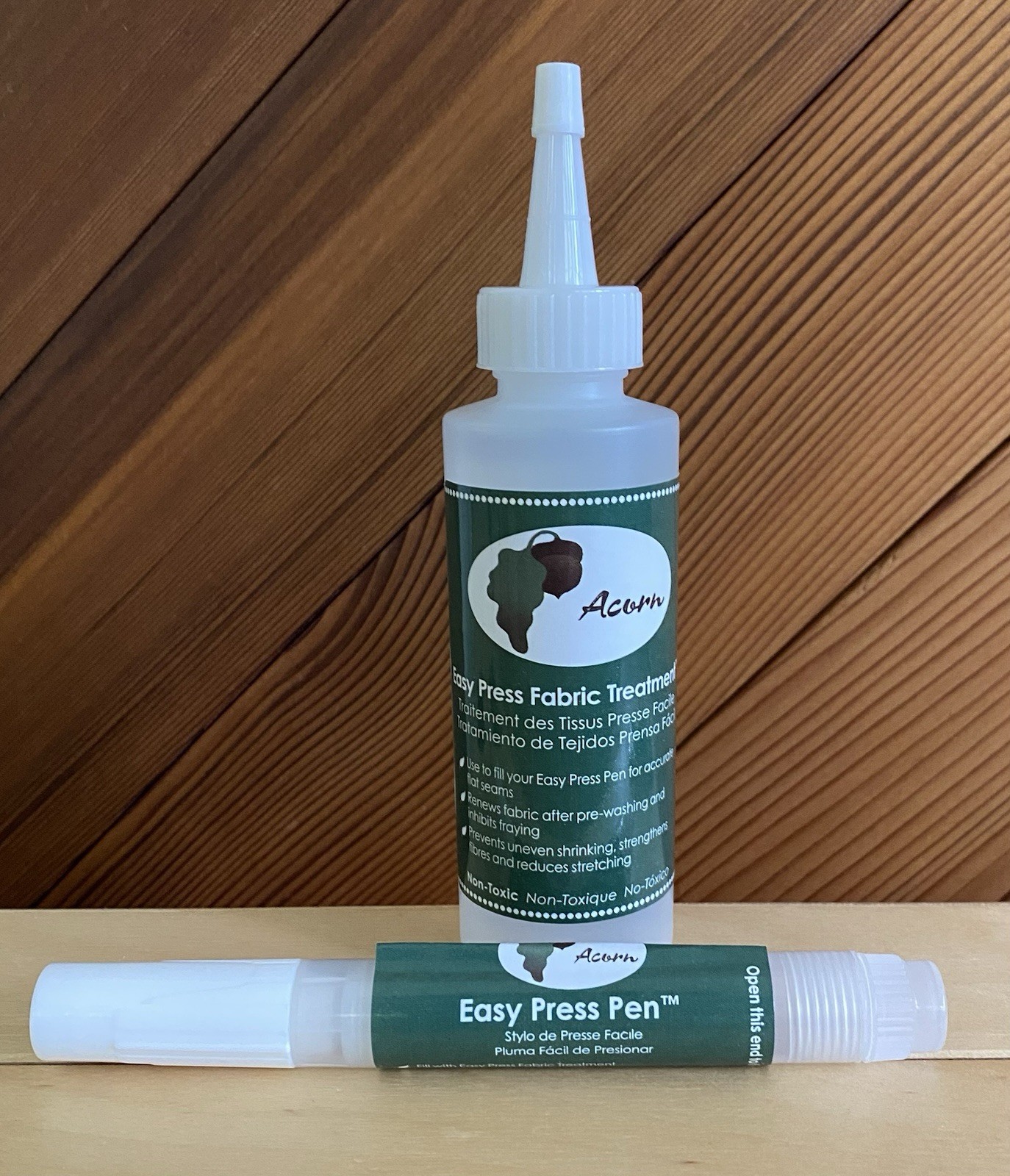 Acorn Precision Piecing Easy Press Fabric Treatment & Easy Press Pen NEW