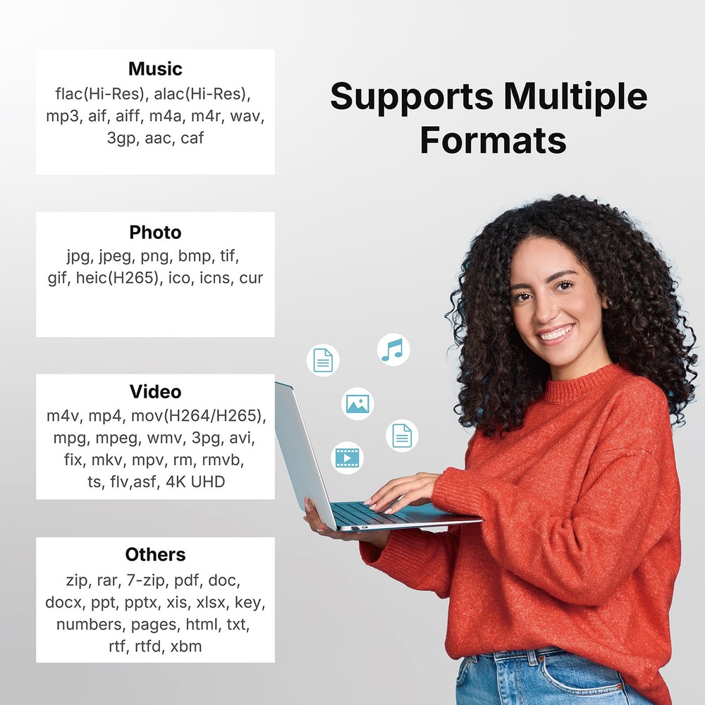 PioData Micro SD Card Reader for USB C iPhone, iPad, Android iXflash Q mini APP