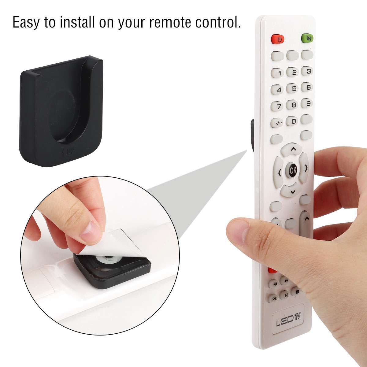 1/2/4PCS Remote Control Holder for Wall Magnetic Self-Adhesive Remote Organizer